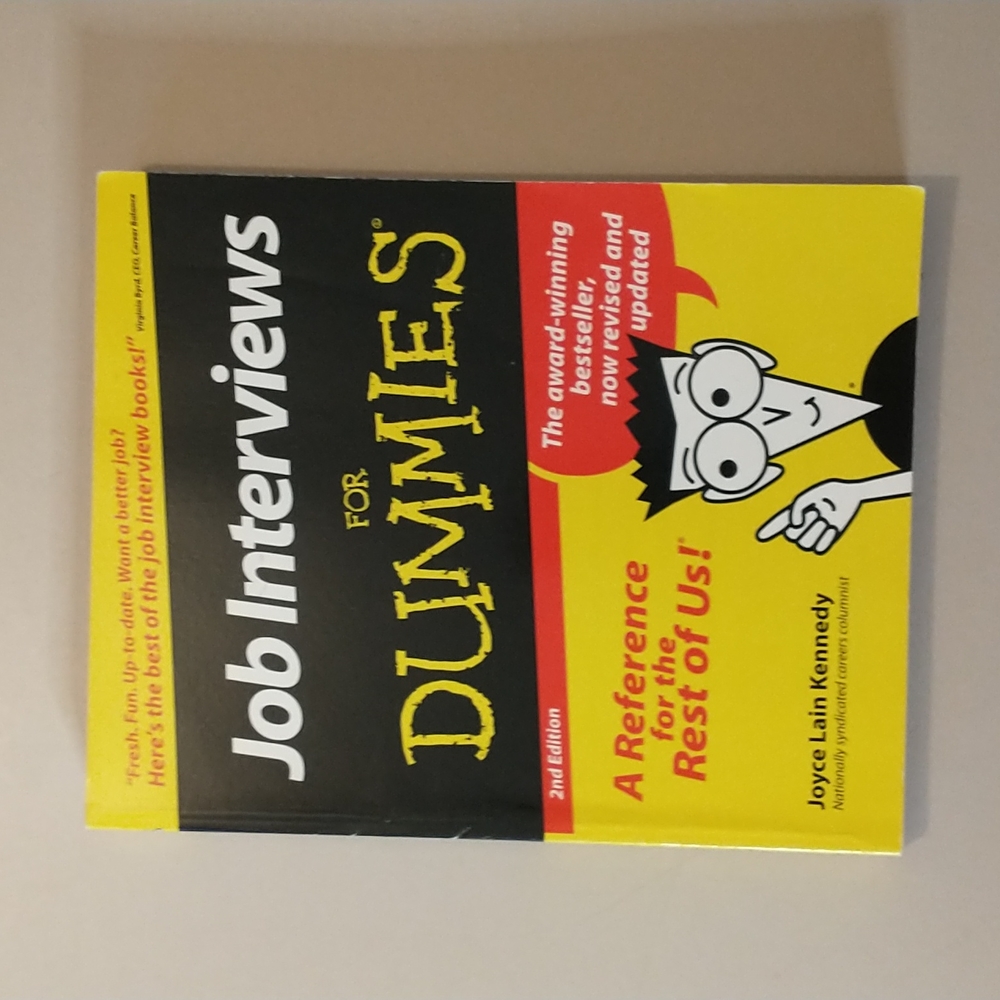 Job Interviews For Dummies Book